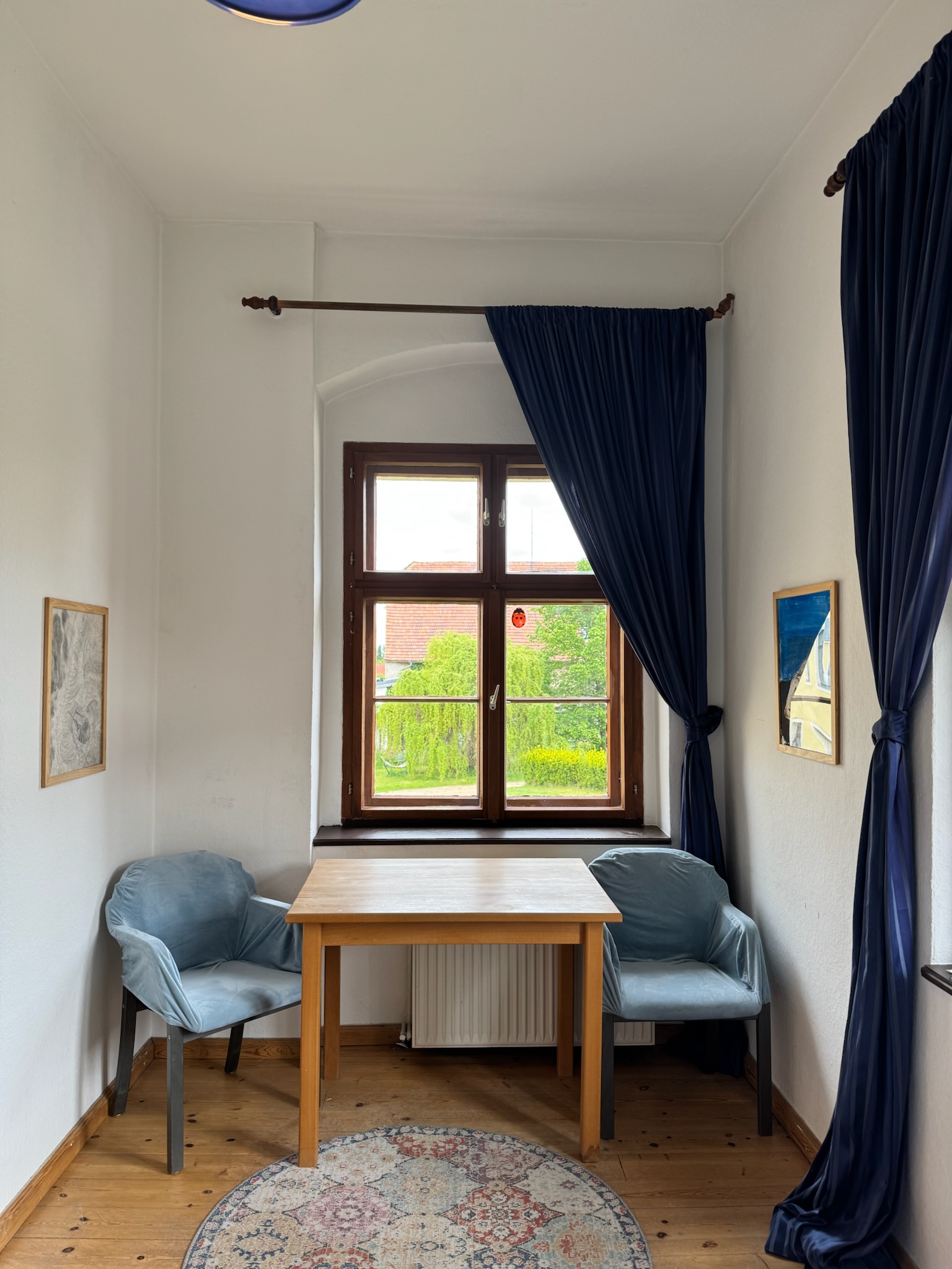 Second view of blue room