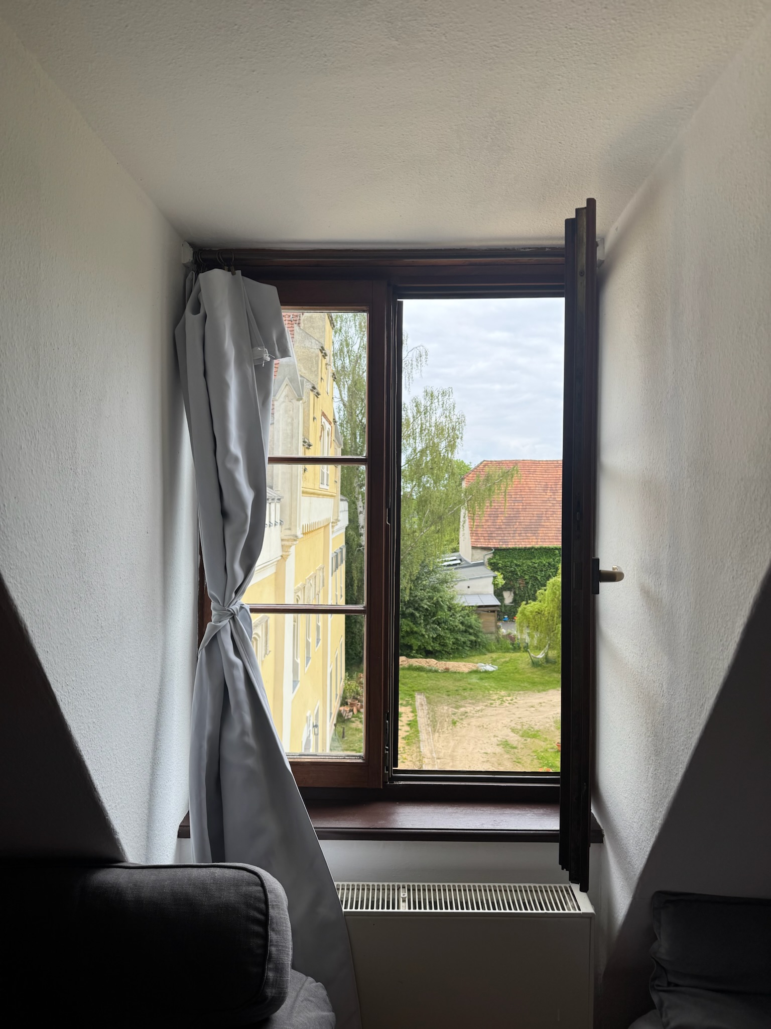 Pink room window